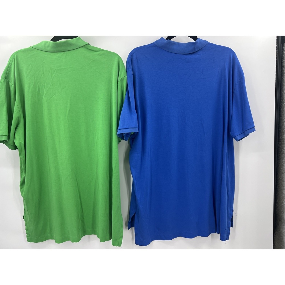 Polo Ralph Lauren Old Money Pima Cotton Polo Shirt Mens XXL Green Blue Lot 2pk - Picture 10 of 10